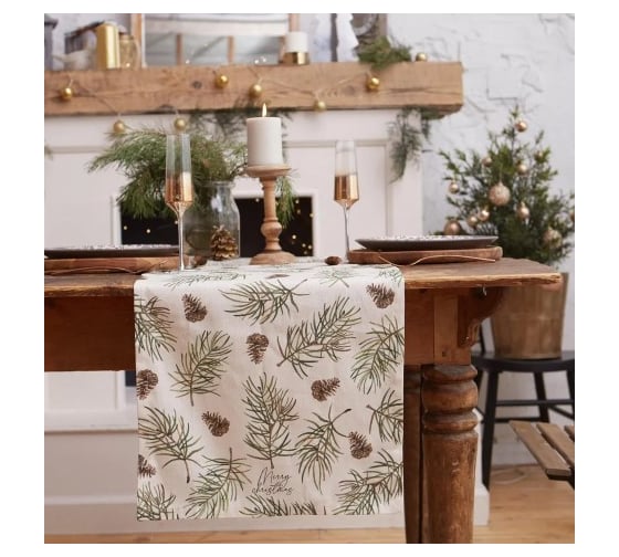 Изображение товара Дорожка на стол Этель Christmas tree 40х147 см, 100% хлопок, саржа 190 г/кв.м 5135209