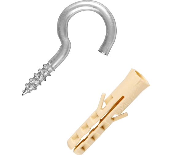 Изображение товара Крюк-шуруп ЕВРОПАРТНЕР Zn, d3,4 х L30 мм, 10 шт. 0285 2