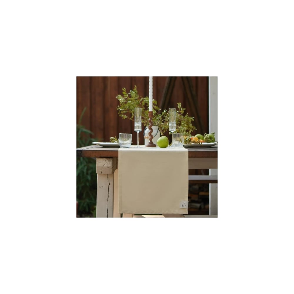 Изображение товара Дорожка на стол из хлопка Этель Home 40x146 см молочная классическая