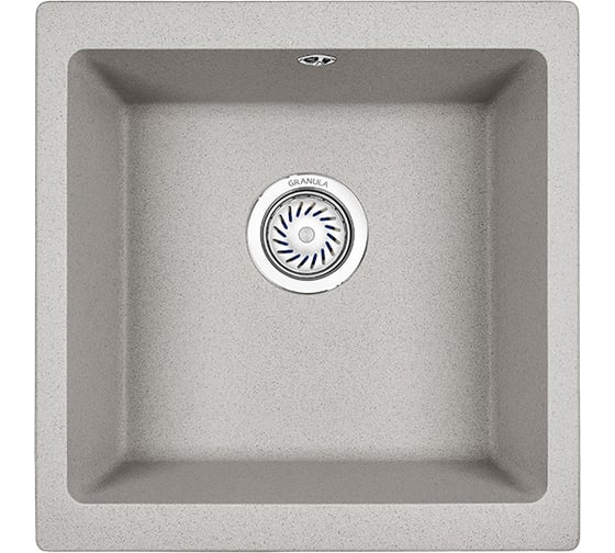 Изображение товара Кухонная кварцевая мойка GRANULA GR-4451 450х460 мм, базальт