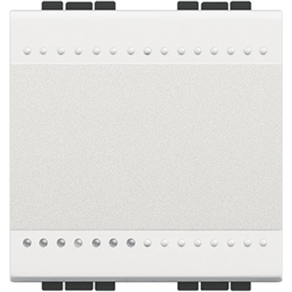 Изображение товара Кнопка Bticino Livinglight с винтовыми клемами, размер 2 модуля, цвет белый N4005M2N