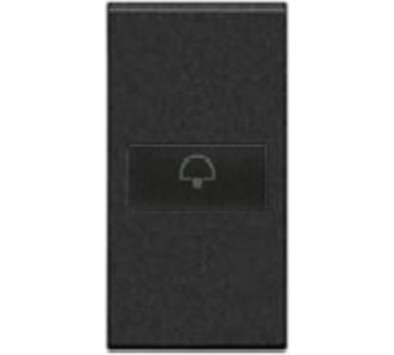 Изображение товара Клавиша Bticino Livinglight Axial Символ "Звонок", размер 1 модуль, цвет антрацит L4916D