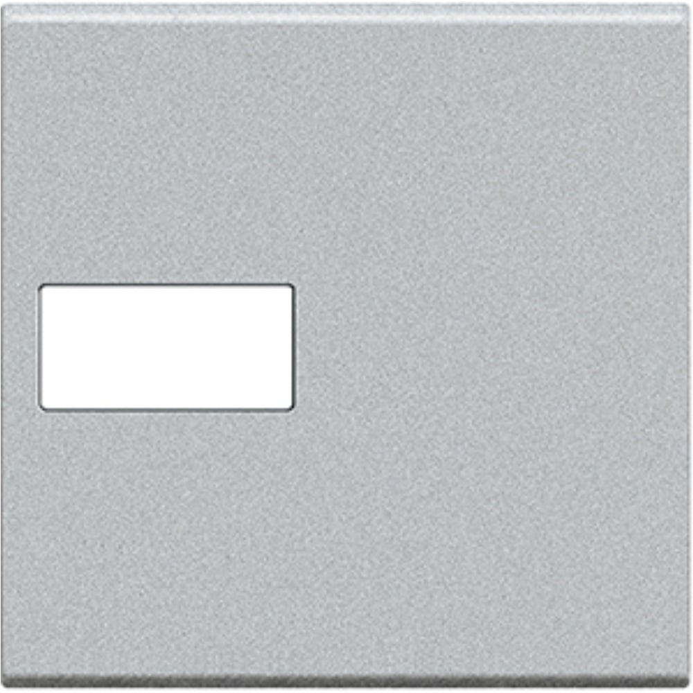 Изображение товара Клавиша Bticino Livinglight Axial с 1 отверстием для символа, алюминий 2 модуля NT4916M2T