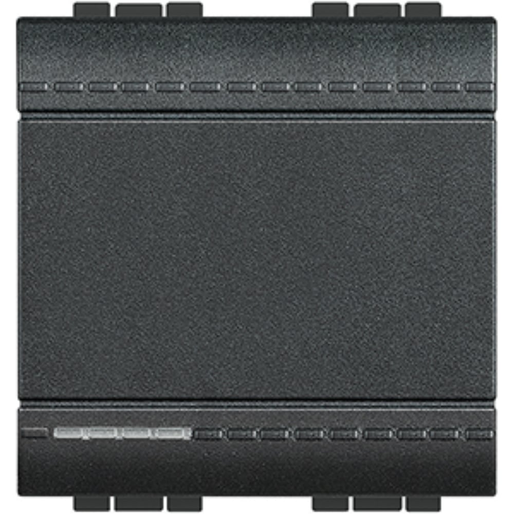 Изображение товара Кнопка Bticino Livinglight антрацит 2 модуля с винтовыми клемами