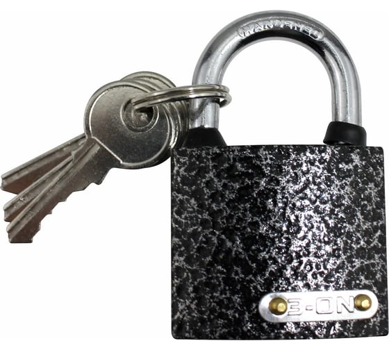 Изображение товара Навесной замок On влагонепроницаемый 38 мм, чугун, автомат запирание 22-01-338