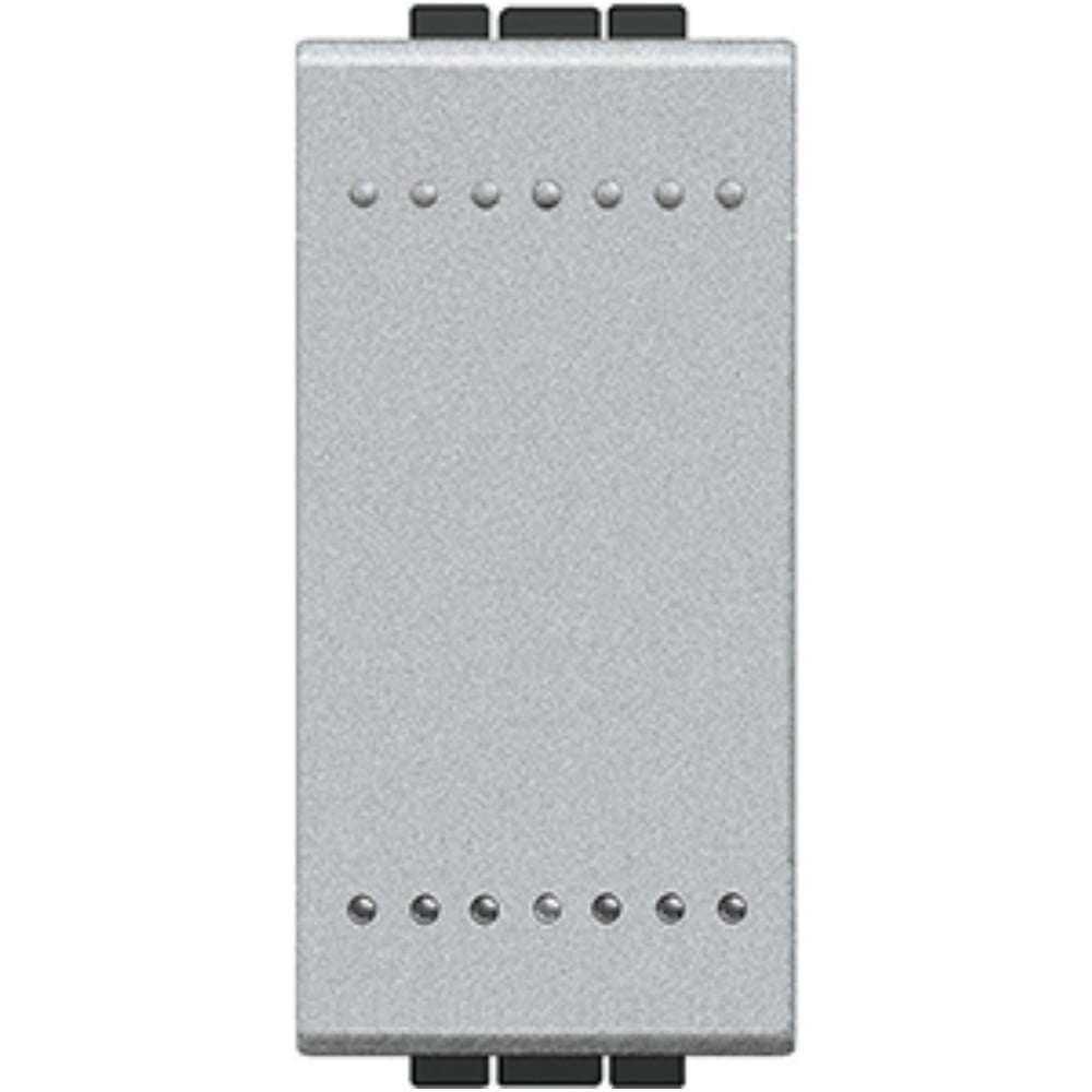 Изображение товара Кнопка Bticino Livinglight с винтовыми клеммами 1 модуль алюминий NT4005N