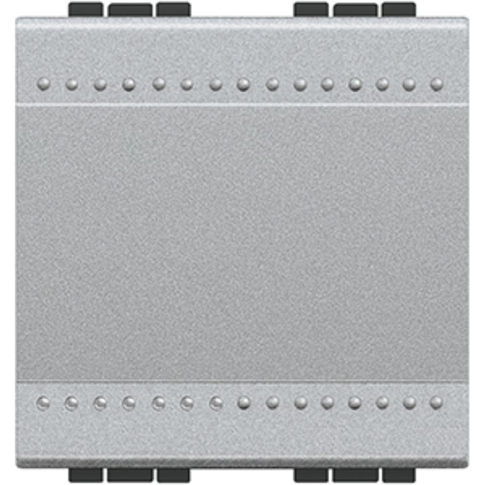 Изображение товара Кнопка Bticino Livinglight с автоматическими клемами алюминий 2 модуля