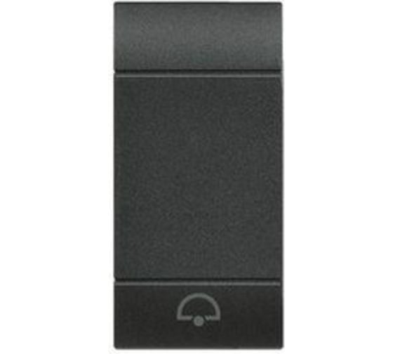 Изображение товара Клавиша Bticino Livinglight Звонок, размер 1 модуль, цвет антрацит L4915DN