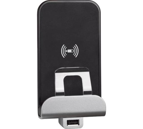 Изображение товара Беспроводное зарядное устройство стандарта Qi Bticino LIVING NOW 1000мА 2 модуля. Цвет Белый. KW4286CW2