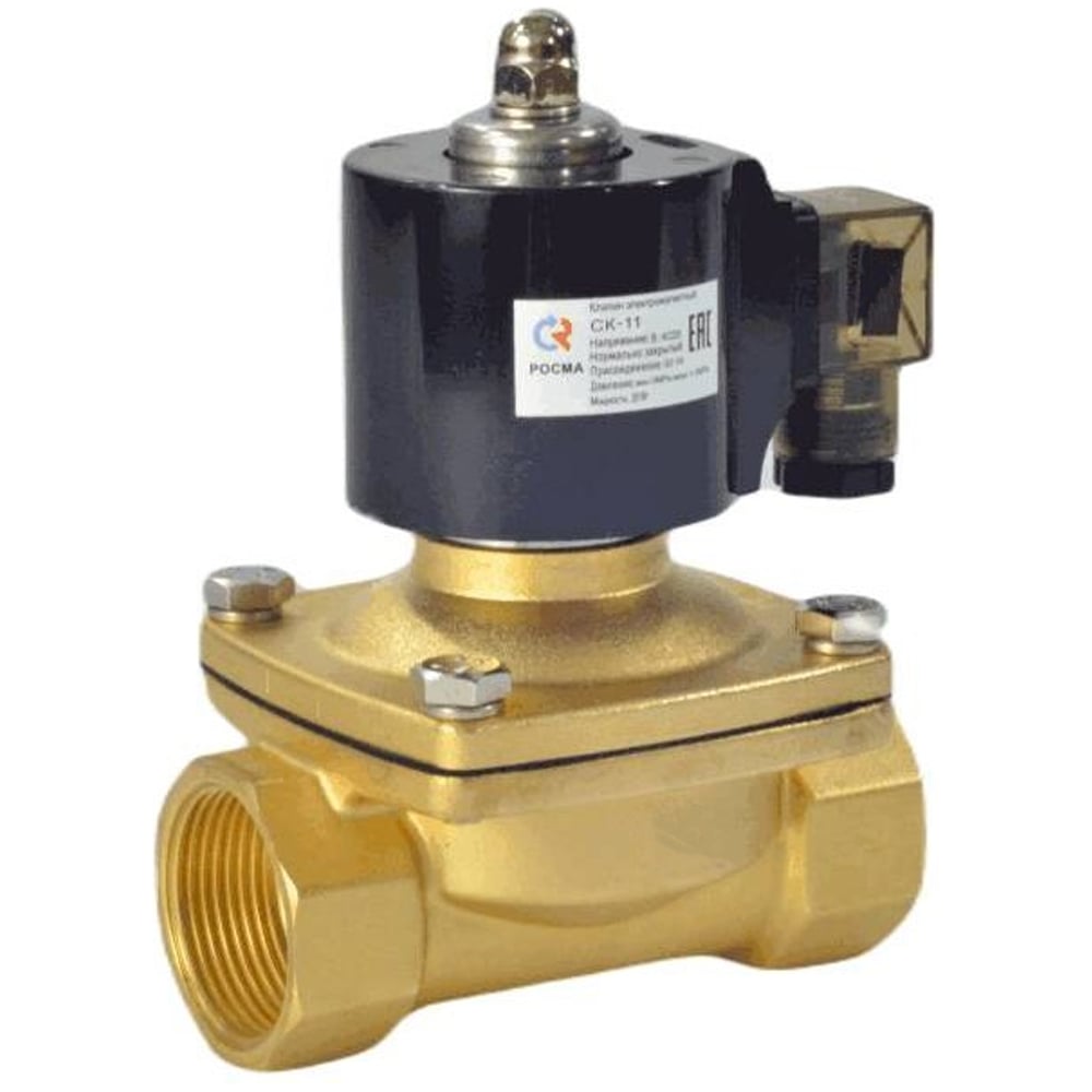 Изображение товара Электромагнитный клапан РОСМА СК-11 Ду25 Ру7 НЗ латунь 220В