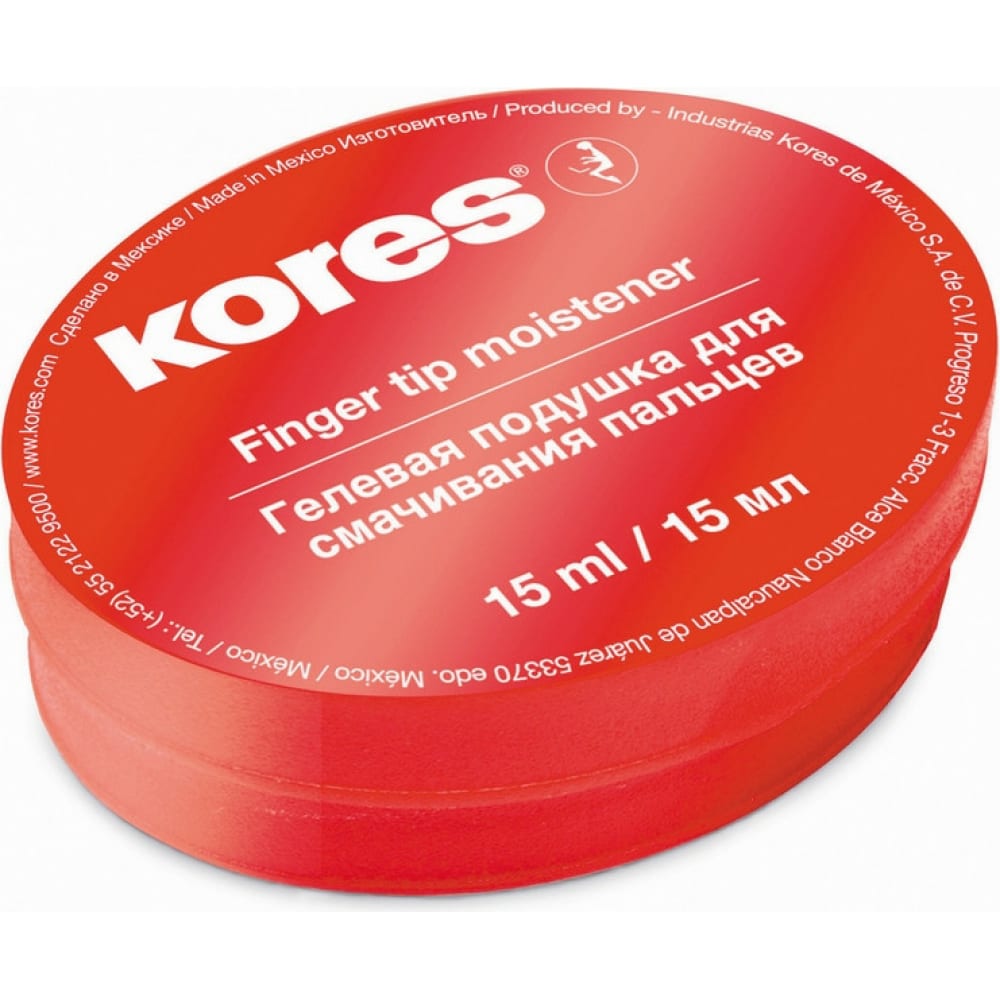 Гелевая подушка для смачивания пальцев Kores маркер по бумаге kores