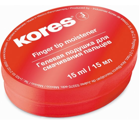 Изображение товара Гелевая подушка для смачивания пальцев Kores 15мл 32616 72642
