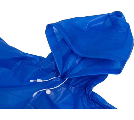 Изображение товара Дождевик с капюшоном на кнопках Master EVA синий, 110 мкм 406-651