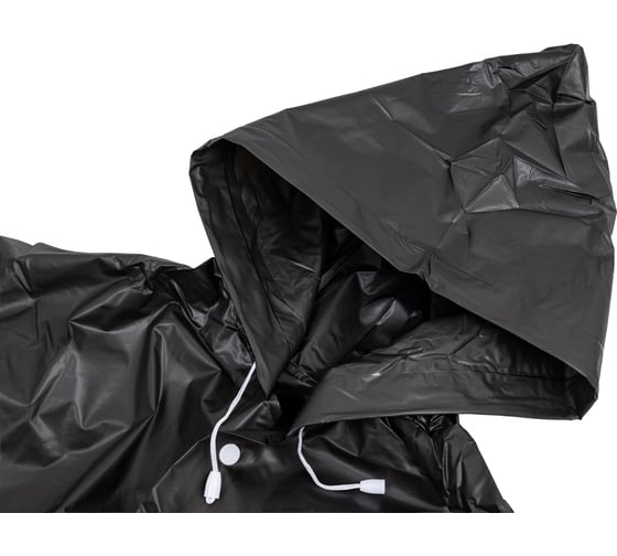 Изображение товара Дождевик с капюшоном на кнопках Master EVA чёрный, 110 мкм 406-652