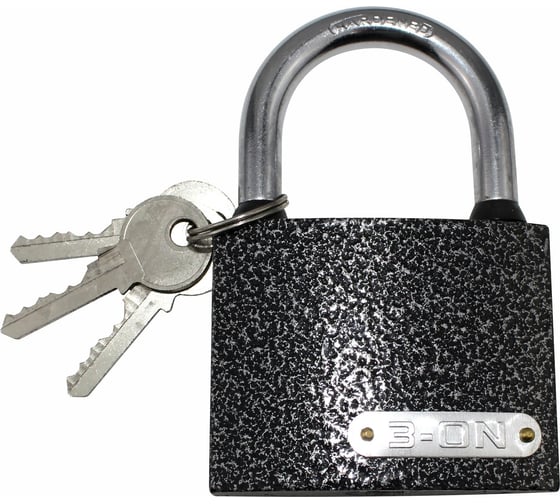 Изображение товара Навесной замок On влагонепроницаемый 75 мм, чугун, автомат запирание 22-01-375