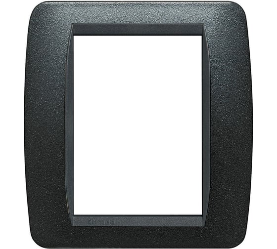 Изображение товара Накладка Bticino 3+3 модуля, Чёрный Графит L4826GFN