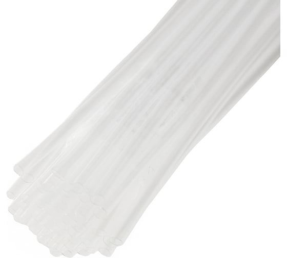 Изображение товара Термоусаживаемая трубка REXANT 3,5/1,75 мм, прозрачная, 50 шт. по 1 м 20-3509