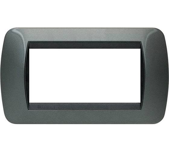 Изображение товара Накладка Bticino на 4 модуля, Тёмная Сталь L4804AC