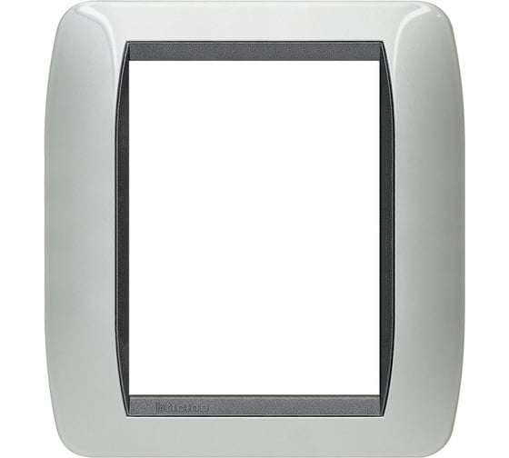 Изображение товара Накладка Bticino 3+3 модуля, Светлый Алюминий L4826AL