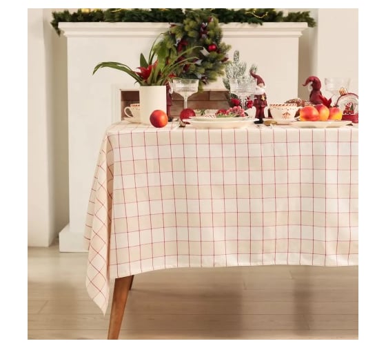 Изображение товара Скатерть Этель Bright cage 110x149 см, 100% хлопок, рогожка 186 г/кв.м 10658869