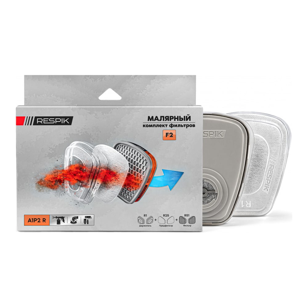 Комплект фильтров для малярных работ RESPIK F2