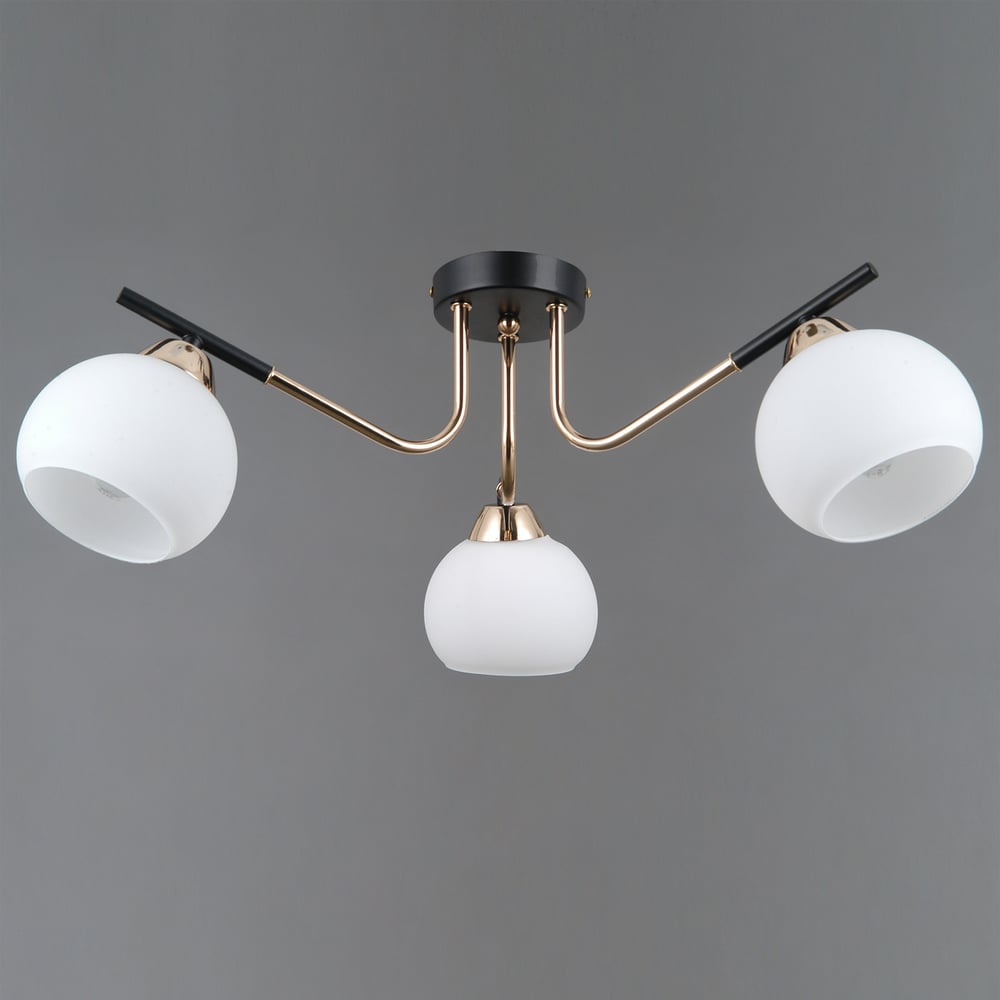 Изображение товара Стильный потолочный светильник ILLUMICO IL0713-3CSQ-24 BK FGD LIBRA