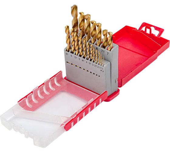 Изображение товара Сверла по металлу, набор 19 шт, 1-10 мм Forcekraft FK-924U19(60680)