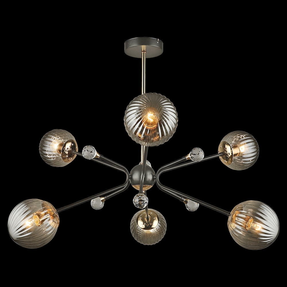 Изображение товара Потолочная люстра ReLuce 04901-0.3-06 COFFEE+FGD с 6 лампами