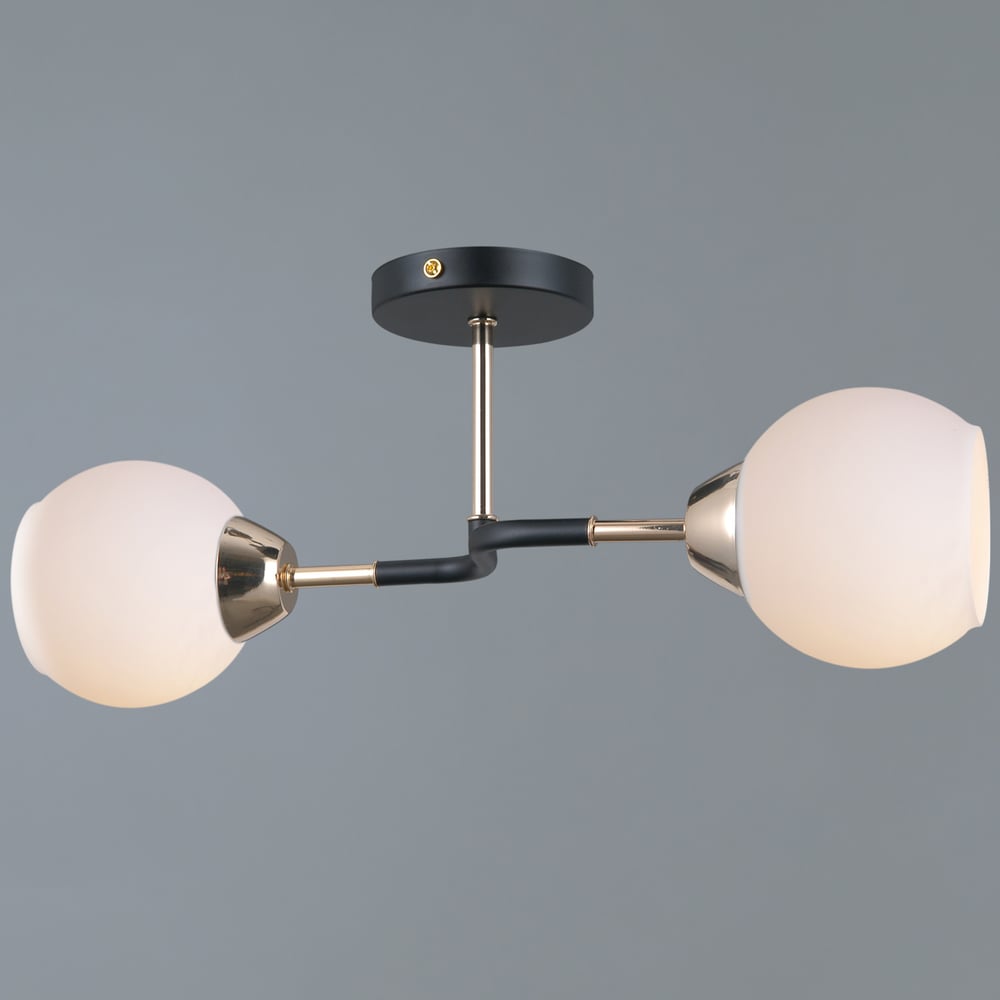 Изображение товара Потолочный светильник ILLUMICO IL0689-2CSQ-24 BK FGD LIBRA современный стиль