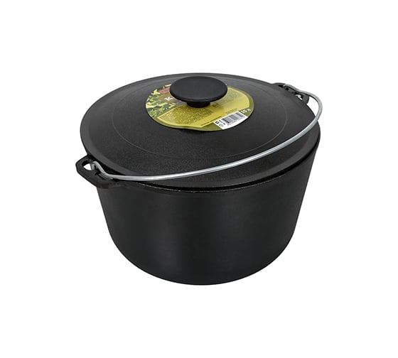 Изображение товара Чугунный казан BOYSCOUT с крышкой, 10 л 61545