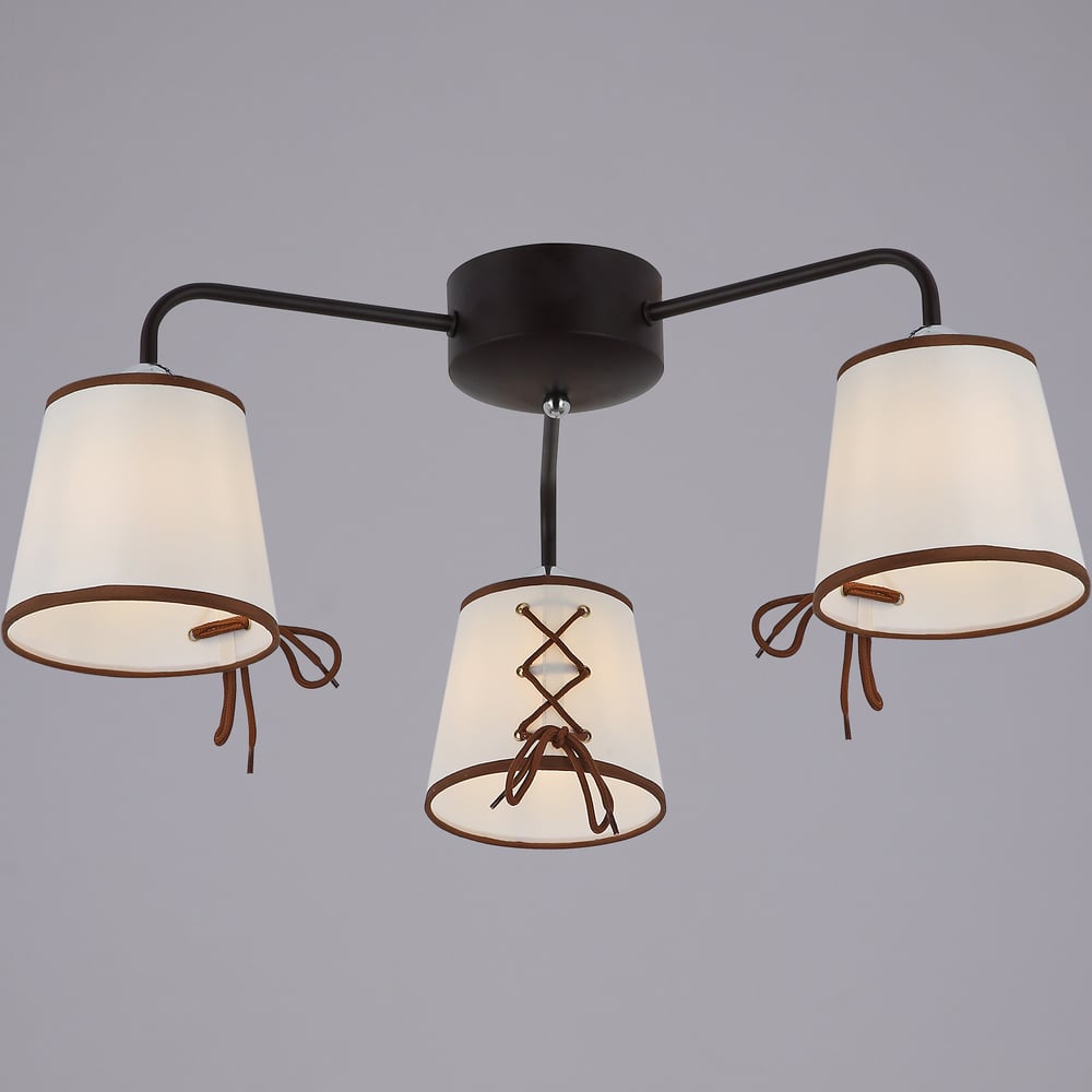 Изображение товара Потолочный светильник ILLUMICO IL6103-3COU-79 CF CR Clara современный стиль коричневый