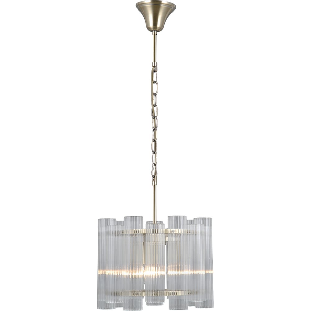 Изображение товара Подвесная люстра ILLUMICO IL0686-3PSQ-24 AB LYRA с хрустальным плафоном