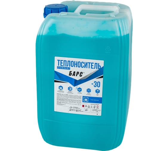 Изображение товара Теплоноситель БАРС STANDART -30, 20 кг TNNBARS00467