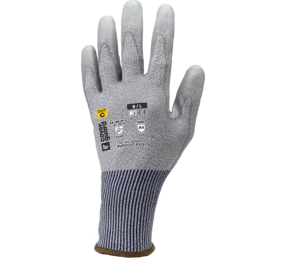 Изображение товара Перчатки COVERGUARD EUROCUT P313 серые 5450564058521