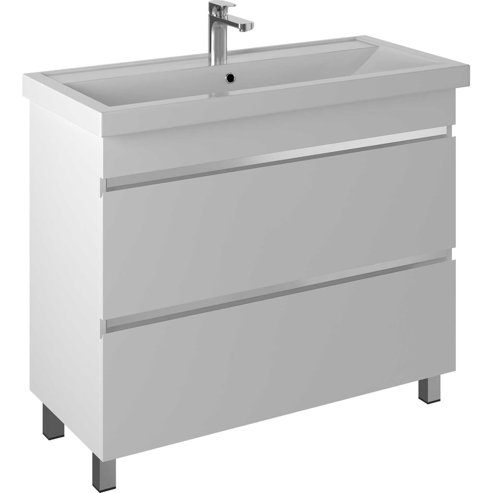 Изображение товара Тумба BRIZ Элен классик т8-100 из ДСП и МДФ ум. Фостер 227 03-08100-06 00 БЕЛ