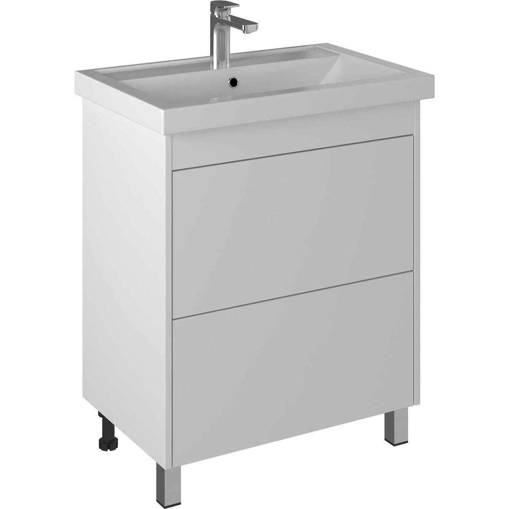 Изображение товара Тумба BRIZ Риччи т8-70 из ЛДСП с системой мягкого закрытия, белая, современный стиль