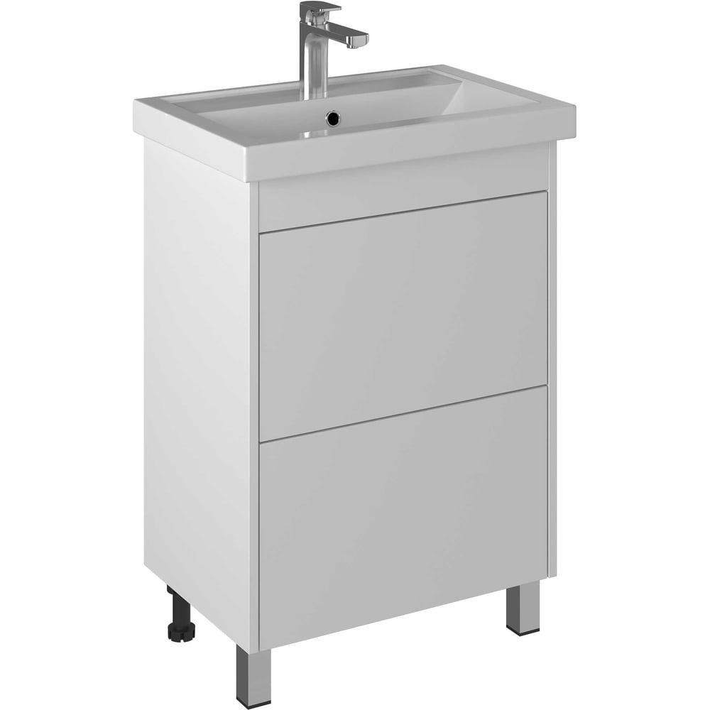 Изображение товара Тумба BRIZ Риччи т8-60 из ДСП белая напольная с ящиками