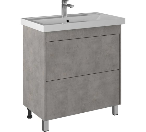 Изображение товара Тумба BRIZ Риччи т8-80 Бетон из ДСП, ум. Фостер 360 03-08080-06 00 БТН