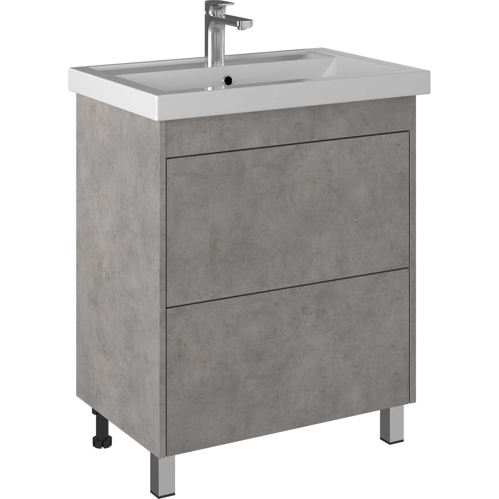 Изображение товара Тумба BRIZ Риччи т8-70 Бетон из ДСП с двумя ящиками