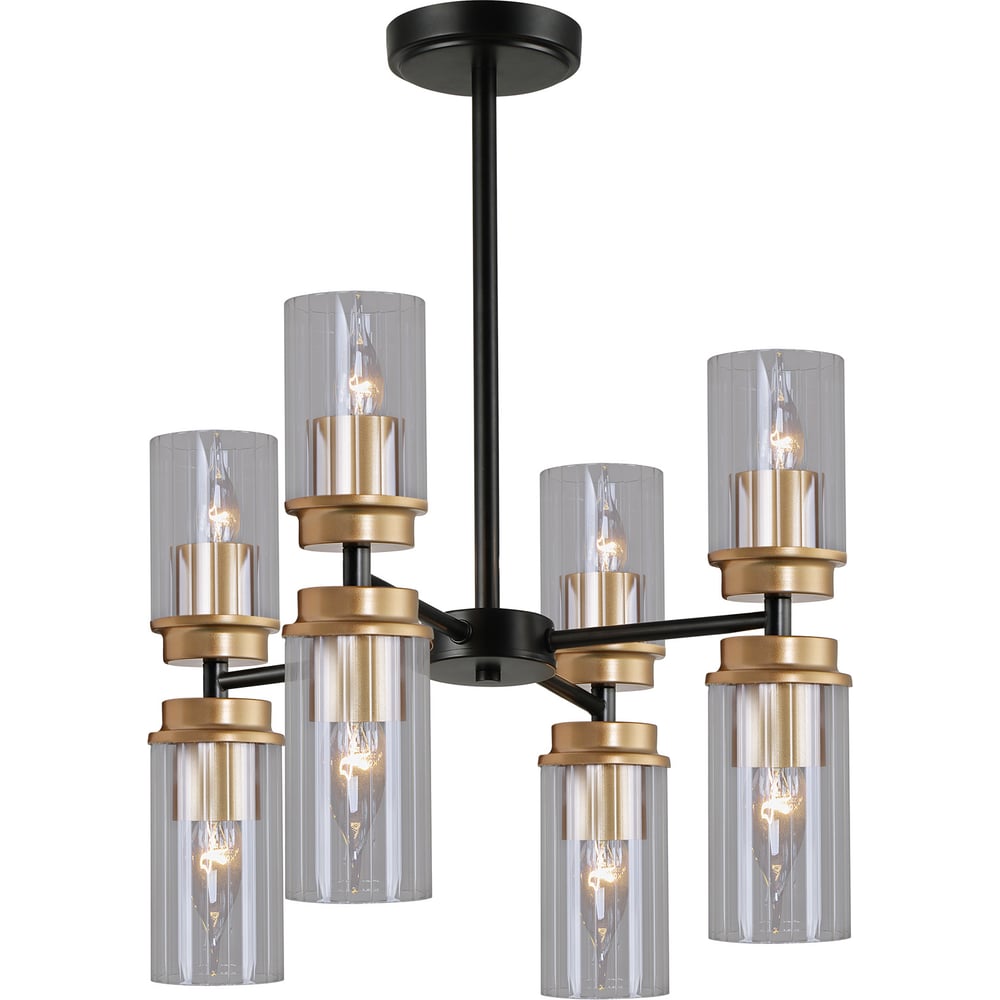 Изображение товара Потолочная люстра ReLuce 74671-0.3-4+4 черно-золото