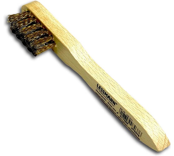 Изображение товара Щетка ручная для свечей зажигания Lessmann 3 рядная латунная гофрированная проволока MES 0,15 мм 125211