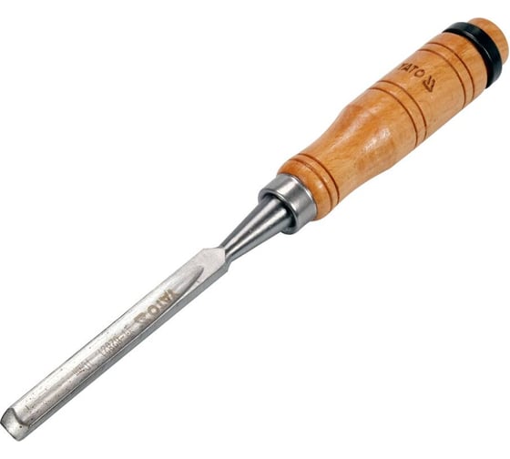 Изображение товара Стамеска-долото полукруглая с деревянной ручкой YATO 10мм YT-62821