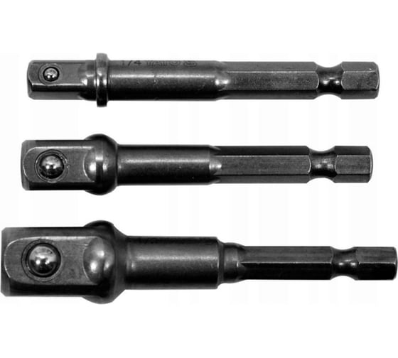 Изображение товара Набор адаптеров 3 шт 1/4", 3/8", 1/2" YATO YT-04685