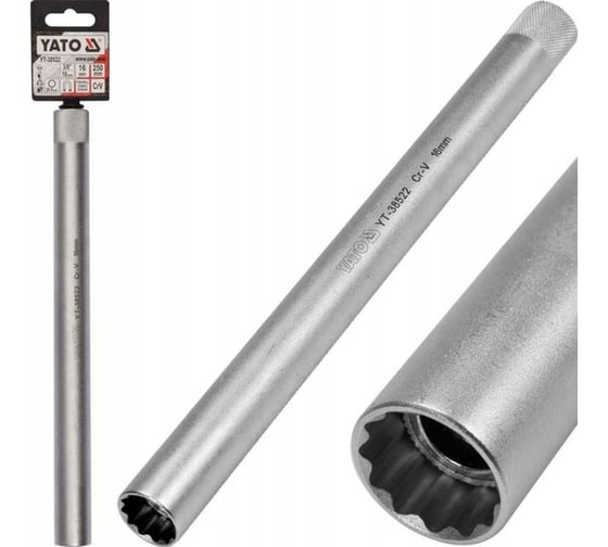 Изображение товара Головка свечная 16 мм, 250 мм YATO YT-38522