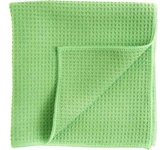 Изображение товара Микрофибра Rossvik 400х400мм, плотность 450г/м2 вафельное полотенце, обработанный край mcf_wt