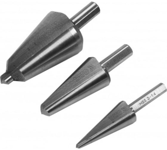 Изображение товара Набор конусных сверл YATO 3 предмета YT-44730 369444730 092 1