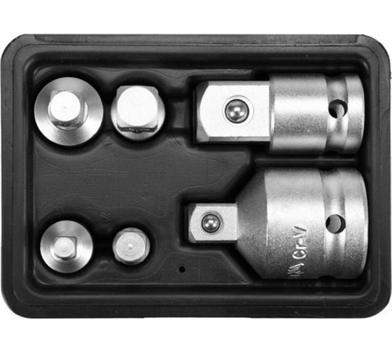 Изображение товара Редукционный набор YATO CRV 6 предметов пластиковый кейс YT-10671 396510671 092 1