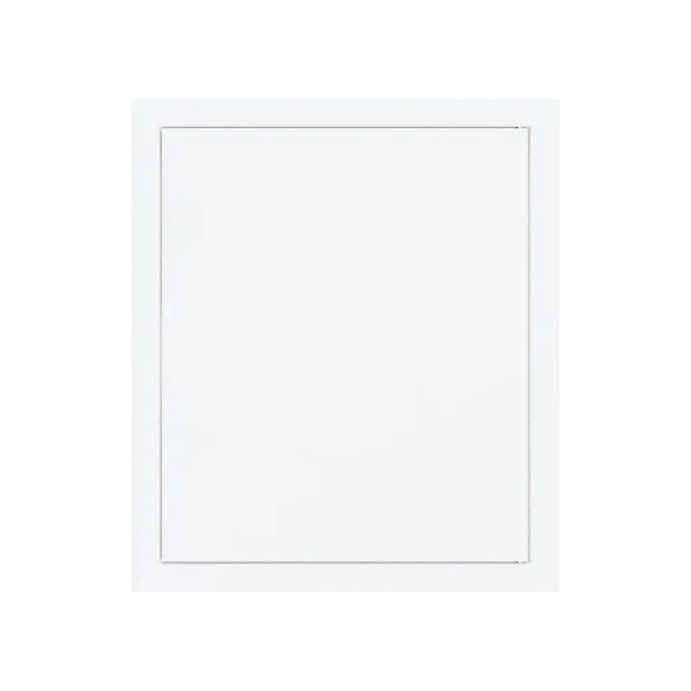 Изображение товара Люк металлический Хаммер 20x20 (ШхВ) см, нажимной, сталь, белый, петли на стороне 20 хн22