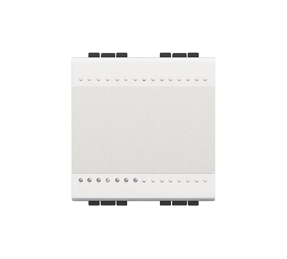 Изображение товара Переключатель Bticino Livinglight с автоматическими клемами, размер 2 модуля, цвет белый N4003M2A