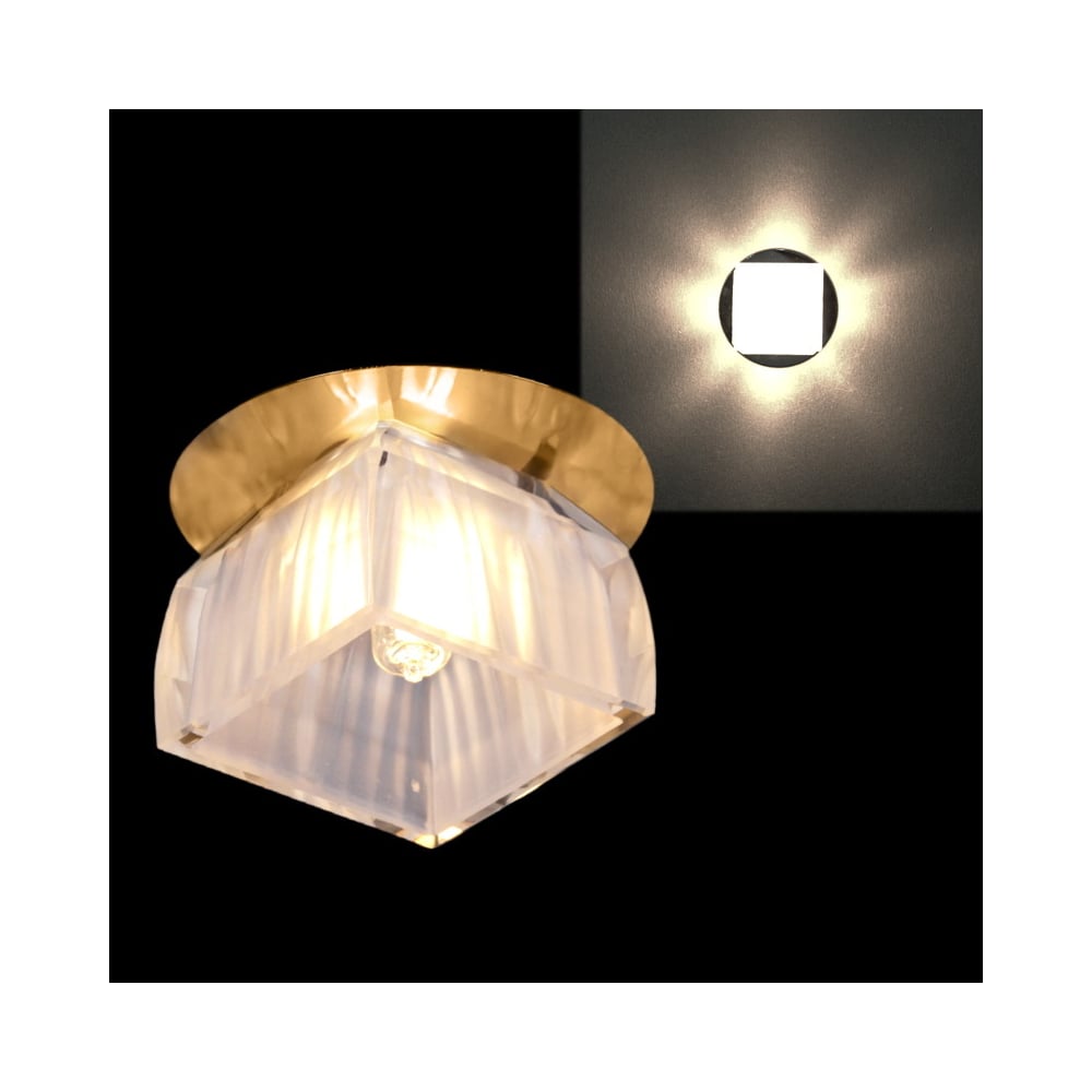 Изображение товара Встраиваемый светильник Sneha G9 золото классика для натяжных потолков